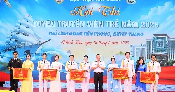 Học viện Hải quân: Sôi nổi Hội thi ‘Thủ lĩnh Đoàn tiên phong quyết thắng’