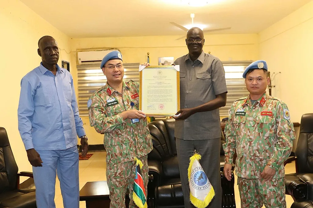 Chính phủ Nam Sudan gửi thư biểu dương Lực lượng Công binh Việt Nam — Đội Công binh số 4 Việt Nam — TP. Hồ Chí Minh
