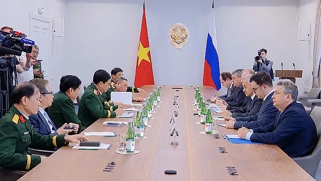Đại tướng Phan Văn Giang hội kiến Thư ký Hội đồng An ninh Liên bang Nga
