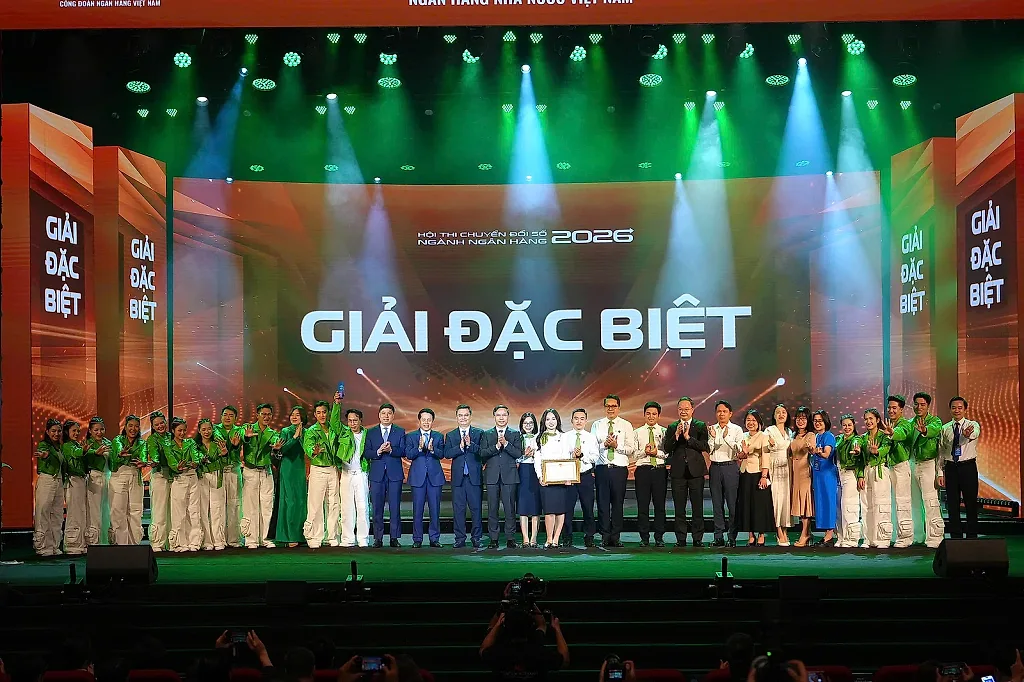 Vietcombank giành giải Đặc biệt Hội thi chuyển đổi số ngành Ngân hàng