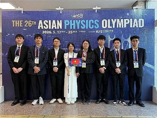 100% học sinh đội tuyển Việt Nam đoạt huy chương tại Olympic Vật lý châu Á 2026 — Bộ Giáo dục và Đào tạo