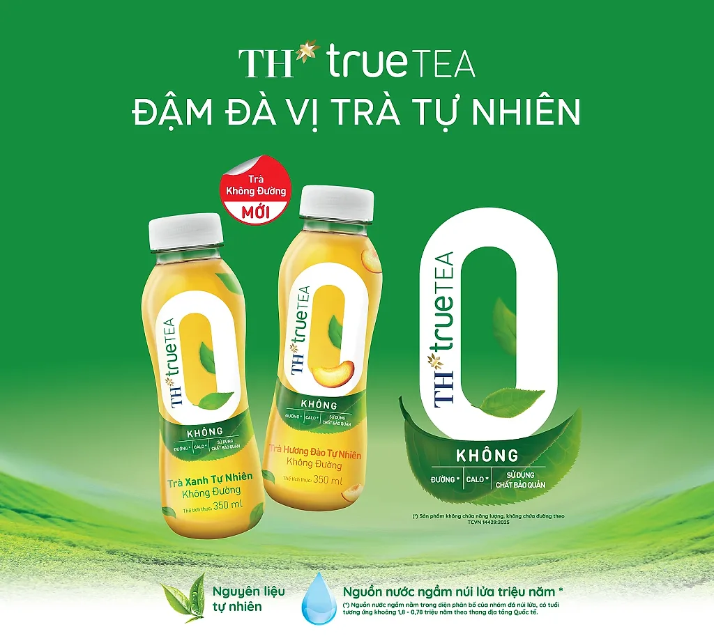Tập đoàn TH ra mắt trà không đường TH true TEA