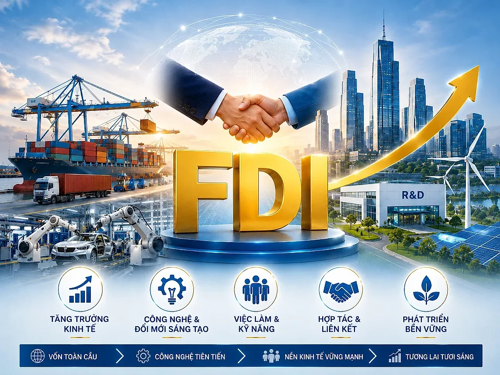 Nghị quyết 10-NQ/TW: Định vị lại vai trò FDI trong mô hình tăng trưởng mới
