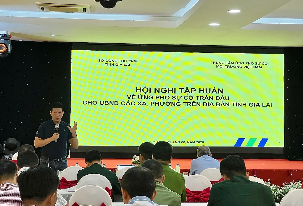 Gia Lai nâng cao năng lực ứng phó sự cố tràn dầu từ cơ sở