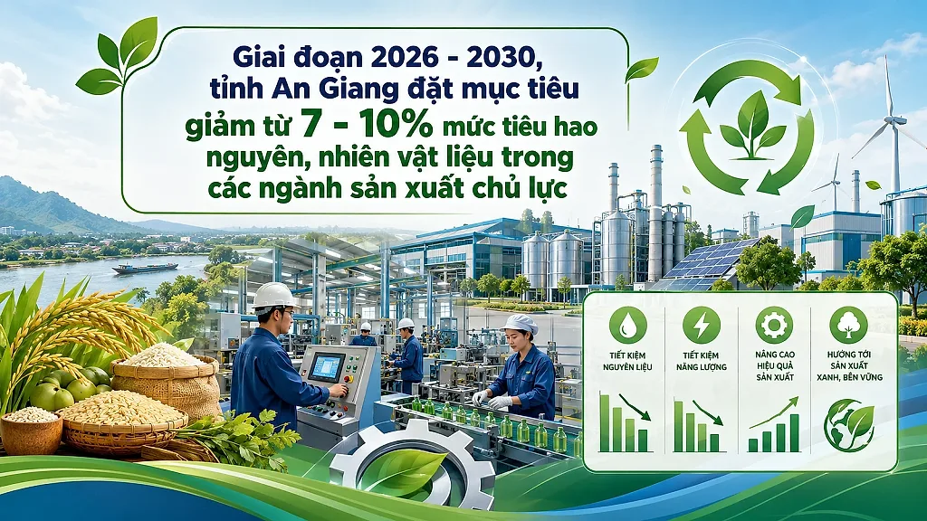 An Giang giảm 7-10% tiêu hao nguyên liệu trong ngành sản xuất chủ lực