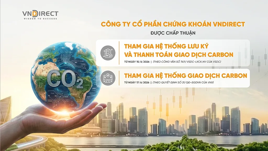 VNDIRECT vào nhóm công ty chứng khoán đầu tiên tham gia thị trường carbon trong nước