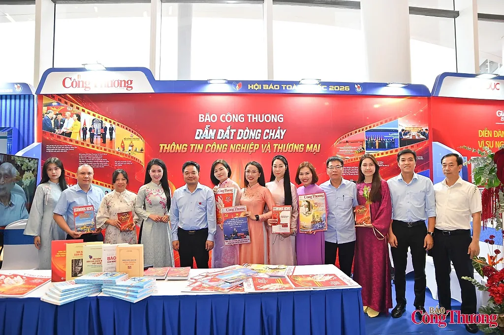 Ấn tượng gian trưng bày của Báo Công Thương tại Hội Báo toàn quốc 2026