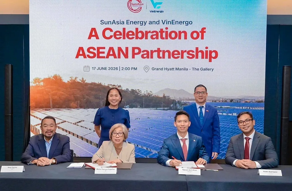 VinEnergo hợp tác với SunAsia Energy phát triển điện mặt trời nổi
