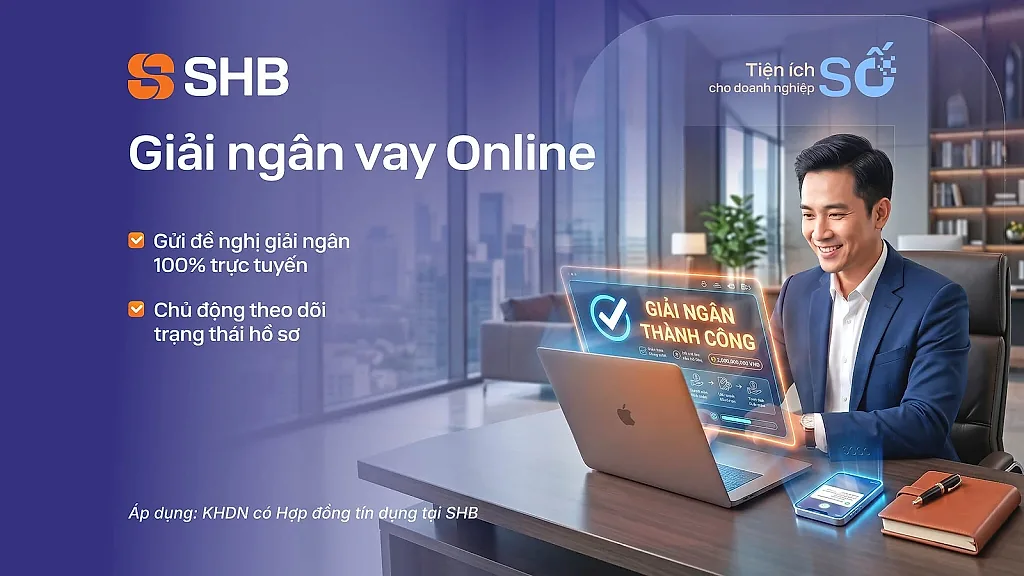 Từ sinh trắc học đến giải ngân online: SHB gia tăng tiện ích số cho khách hàng doanh nghiệp