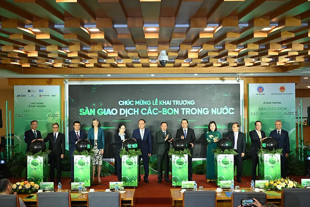 BIDV phối hợp vận hành khai trương hệ thống giao dịch các-bon