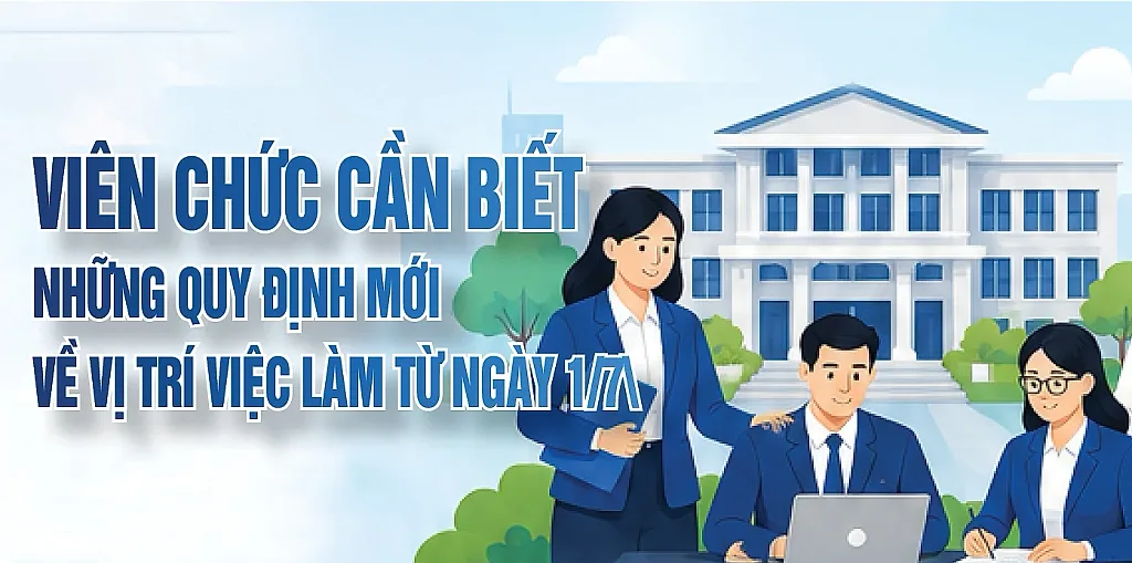 Infographic | Viên chức cần biết những quy định mới về vị trí việc làm