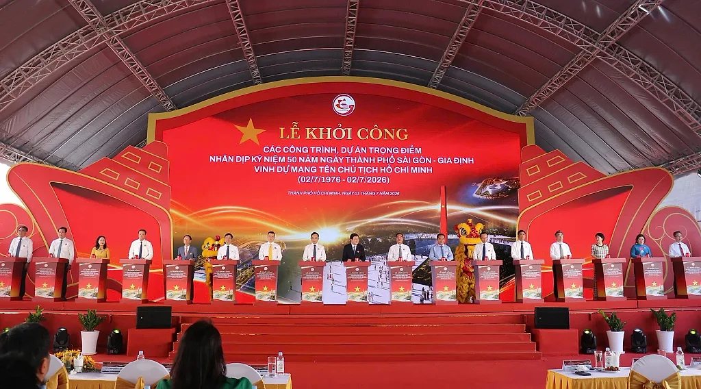 Khởi công 8 dự án trọng điểm mừng 50 năm TP. Hồ Chí Minh mang tên Bác