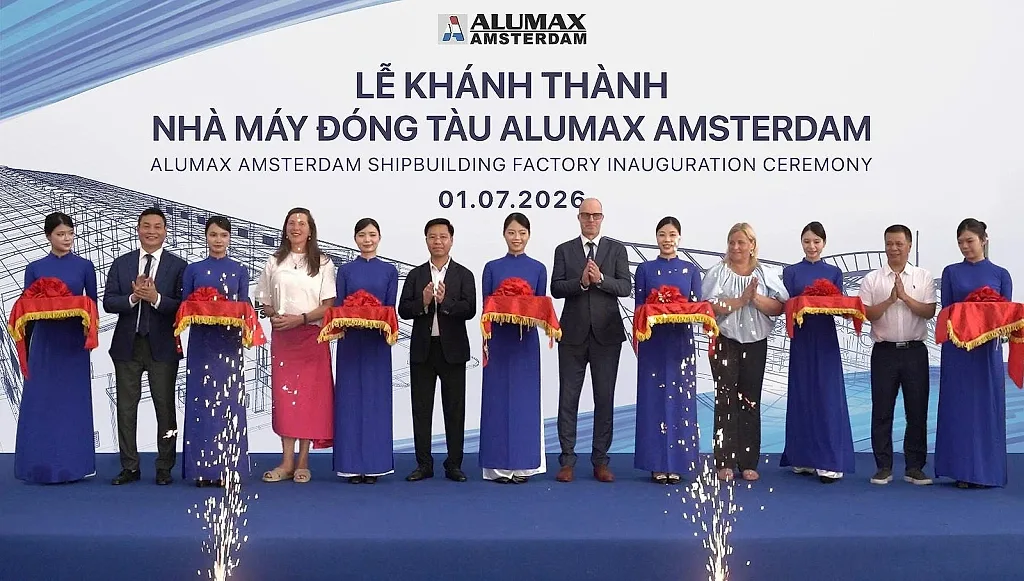 Khánh thành nhà máy đóng tàu Alumax Amsterdam tại Việt Nam