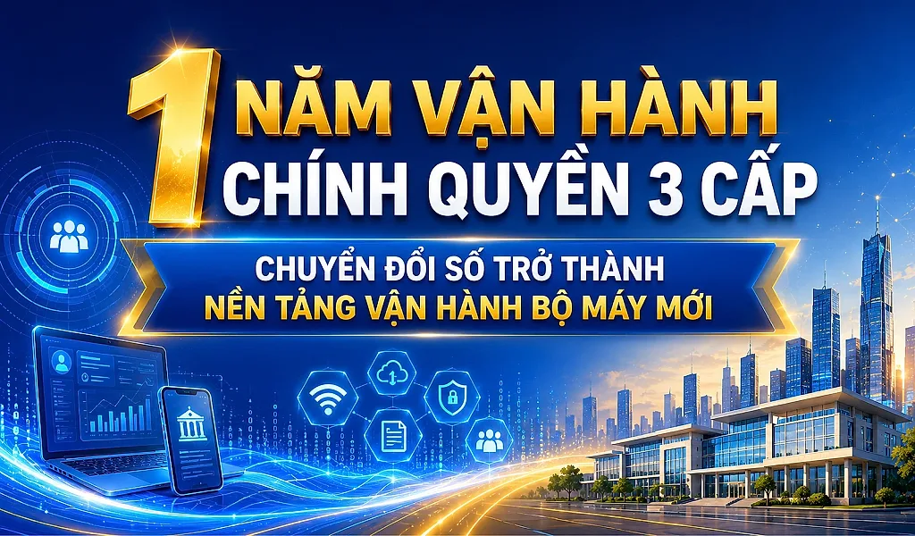 Infographic | Chuyển đổi số trở thành nền tảng vận hành bộ máy mới