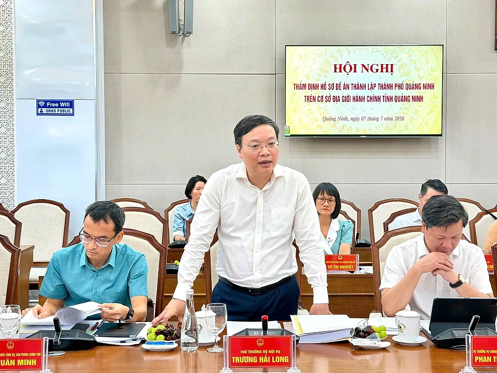 Bộ Nội vụ thống nhất thông qua hồ sơ Đề án thành lập TP. Quảng Ninh