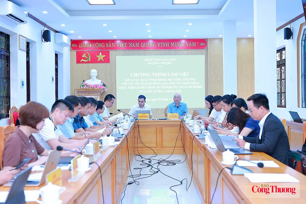 Bộ Công Thương làm việc với Lạng Sơn về triển khai chiến lược phát triển logistics