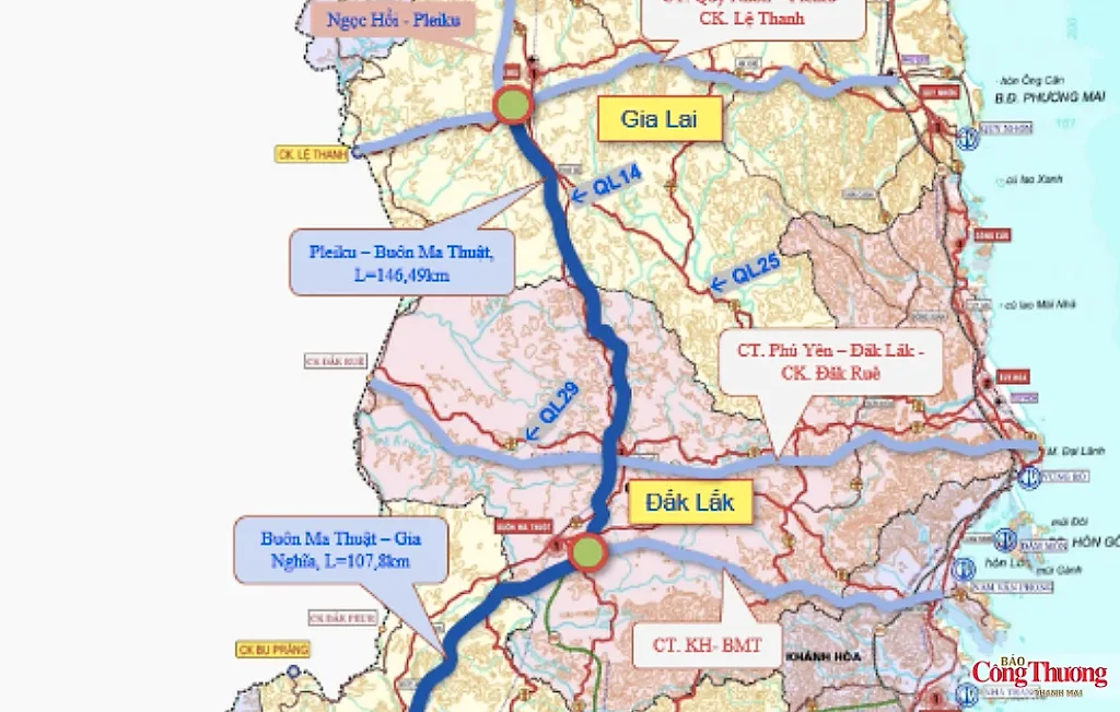 Chấp thuận nhà đầu tư lập đề xuất dự án cao tốc Pleiku - Buôn Ma Thuột - Gia Nghĩa