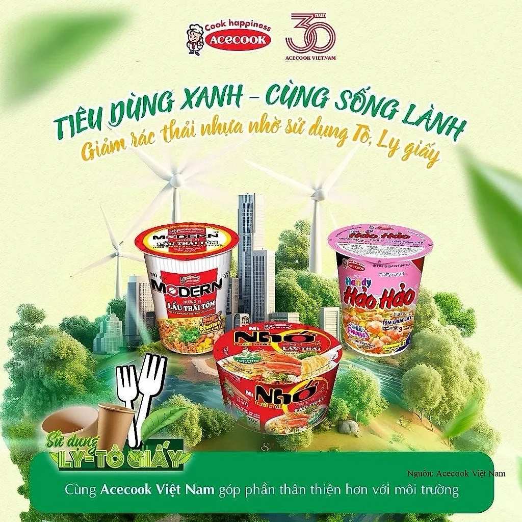 Acecook Việt Nam: Hành trình phát triển bền vững, chung tay vì một hành tinh xanh