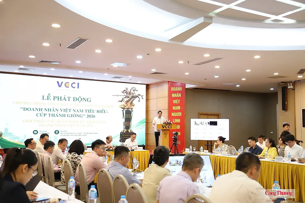 Tôn vinh 100 'Doanh nhân Việt Nam tiêu biểu - Cúp Thánh Gióng' 2026