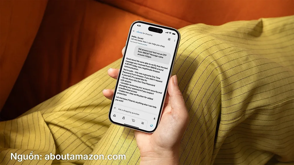 AI của Amazon xác nhận tin nhắn thật trong vài giây