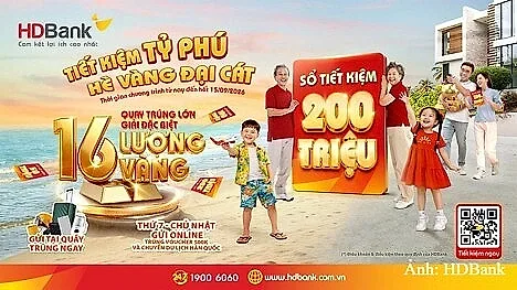 HDBank đếm ngược kỳ quay 26 lượng vàng SJC ngày 15/9