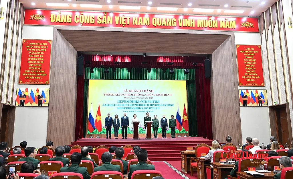 Tổng Bí thư, Chủ tịch nước Tô Lâm và Tổng thống Nga Putin dự lễ khánh thành phòng xét nghiệm dịch bệnh Việt - Nga