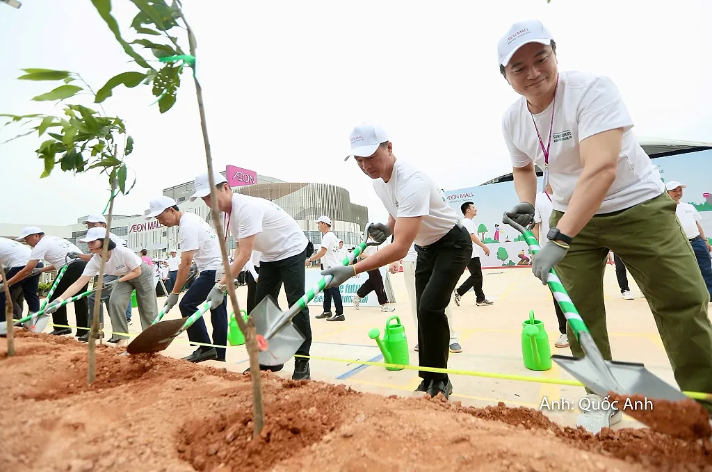 AEON MALL Thanh Hóa trồng gần 5.000 cây xanh trước thềm khai trương