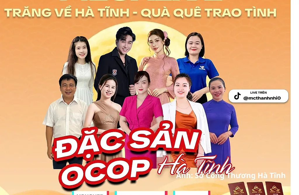 Hà Tĩnh đưa đặc sản quê hương lên sóng Mega Live TikTok