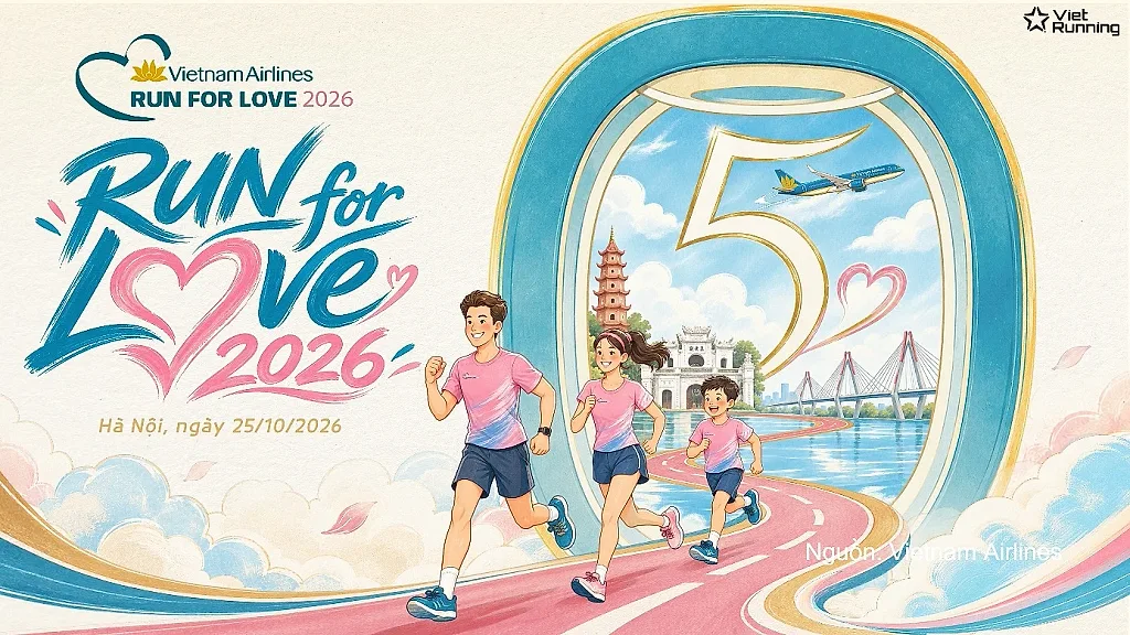 Vietnam Airlines mở đăng ký Run For Love 2026, quy tụ 1.800 vận động viên