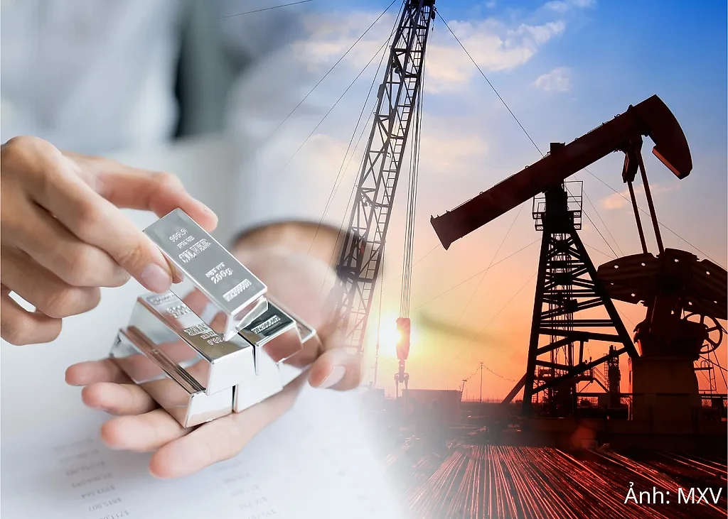 Giá bạc giảm về mức thấp nhất trong 2 tuần