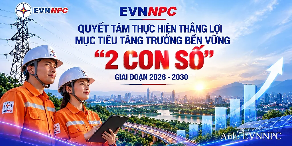 EVNNPC đặt mục tiêu tăng trưởng bền vững giai đoạn 2026-2030