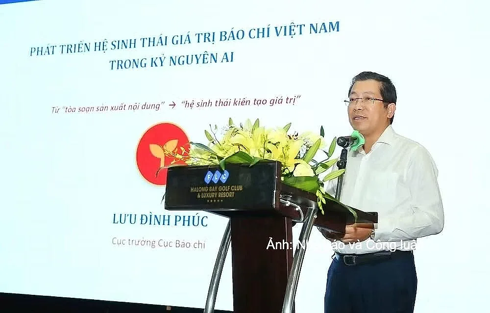 Cục trưởng Cục Báo chí Lưu Đình Phúc: AI không thể thay thế năng lực, trách nhiệm của người làm báo
