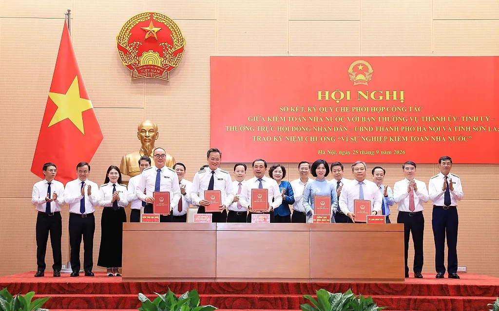 Hà Nội - Sơn La ký quy chế phối hợp với Kiểm toán Nhà nước