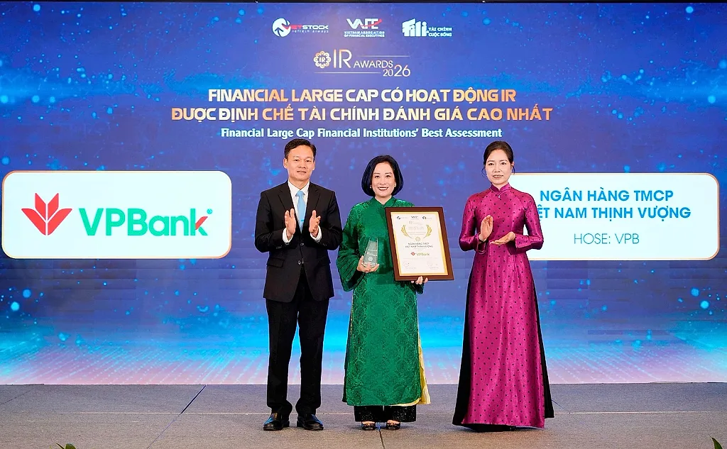 VPBank thắng lớn tại IR Awards 2026 lần thứ 2 liên tiếp