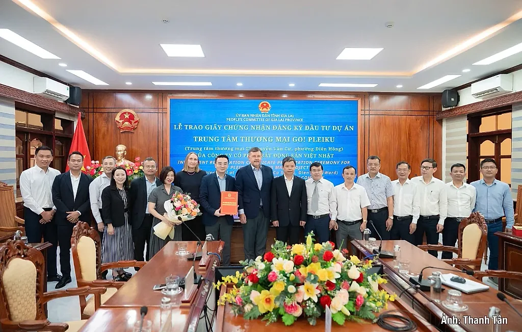 Gia Lai trao Giấy chứng nhận đăng ký đầu tư dự án GO! Pleiku