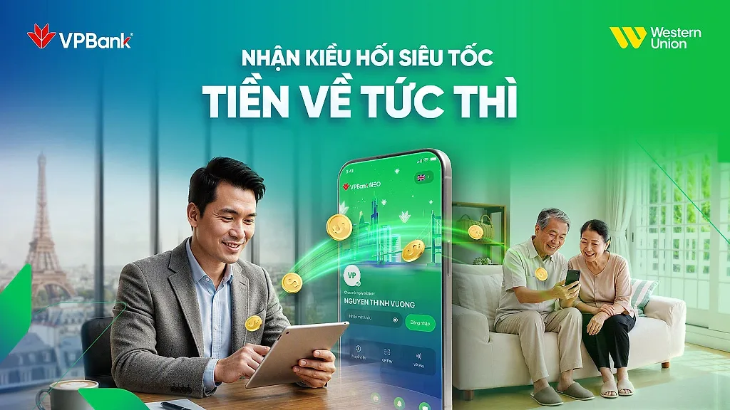 VPBank và Western Union kiến tạo trải nghiệm nhận kiều hối hiện đại, an toàn và thuận tiện