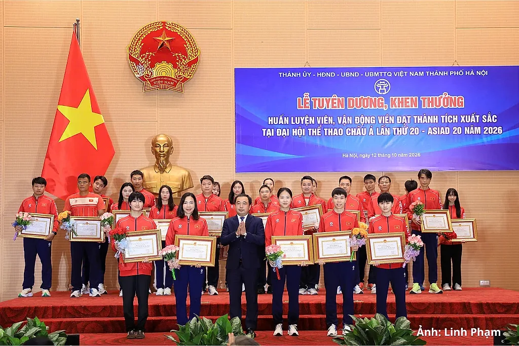 Hà Nội khen thưởng vận động viên xuất sắc tại ASIAD 20