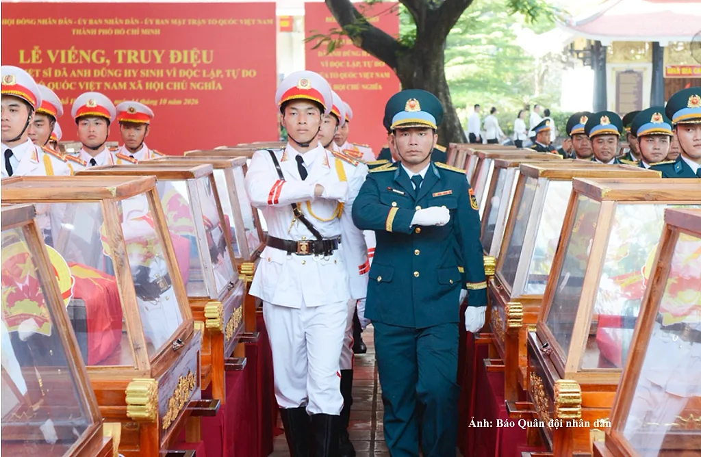 TP. Hồ Chí Minh: 731 hài cốt liệt sĩ ở Công viên Lê Thị Riêng sẽ được an táng ngày 14/10