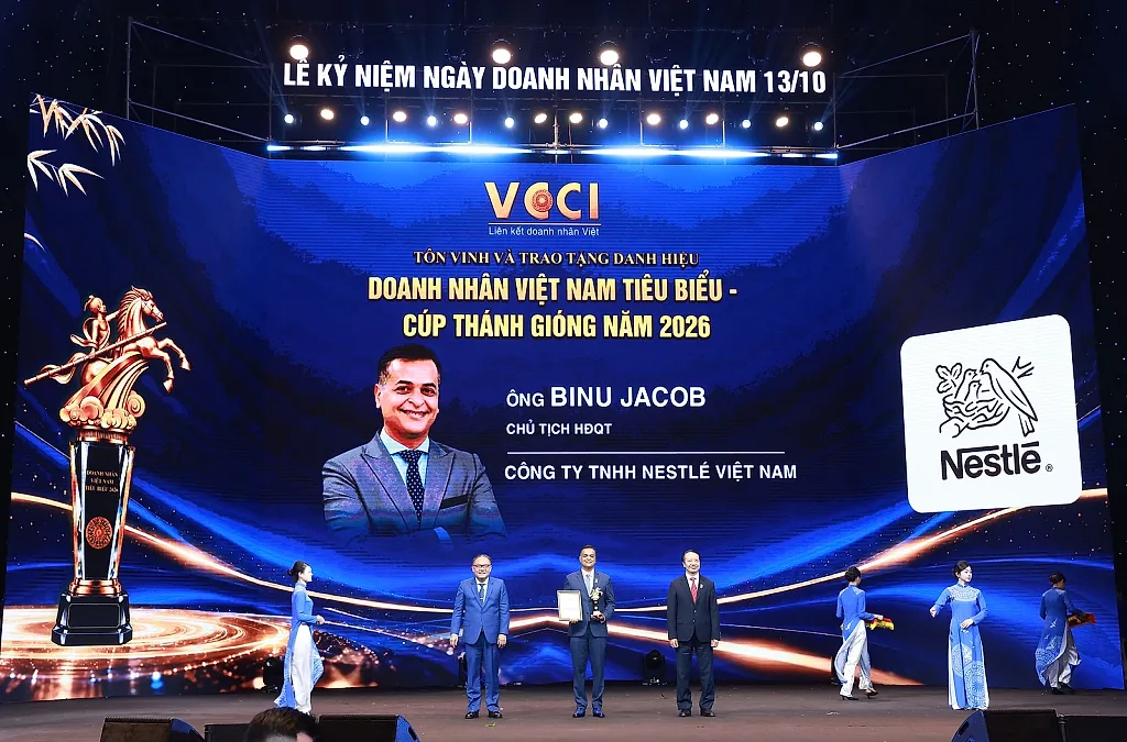 Cúp Thánh Gióng 2026 vinh danh Tổng Giám đốc Nestlé Việt Nam