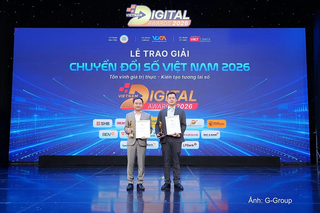 Hai giải pháp, hai lớp bảo vệ an ninh số: Dấu ấn G-Group tại Vietnam Digital Awards 2026
