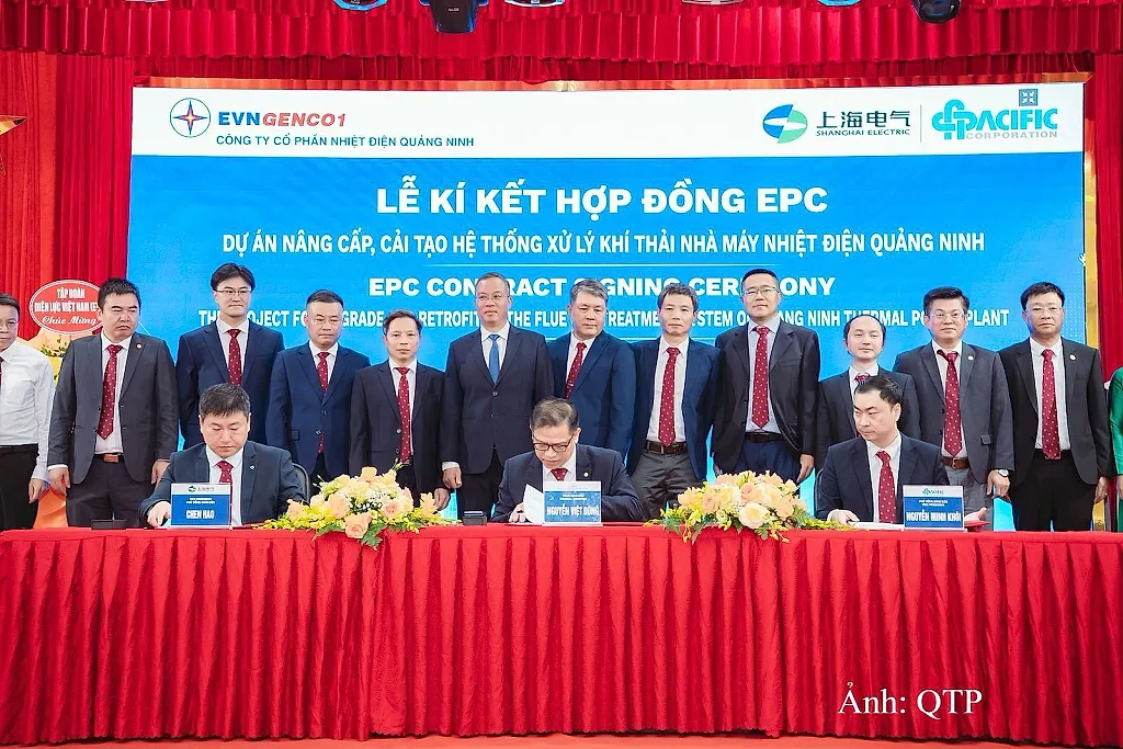 Ký hợp đồng EPC nâng cấp hệ thống xử lý khí thải Nhiệt điện Quảng Ninh