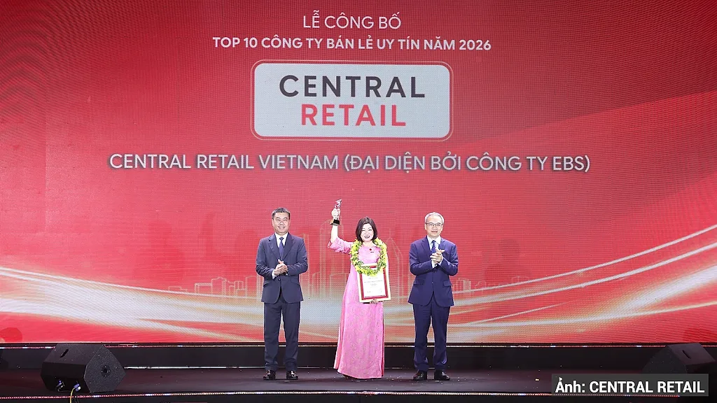 Central Retail Việt Nam lần thứ 6 liên tiếp dẫn đầu Top 10 Công ty bán lẻ uy tín