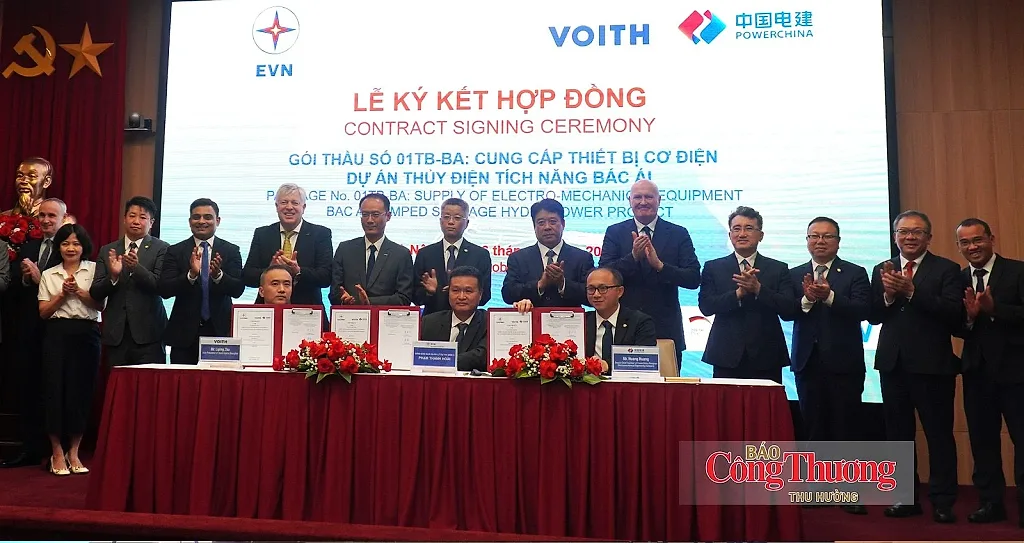 EVN ký hợp đồng thiết bị hơn 4.462 tỷ đồng cho thủy điện tích năng Bác Ái