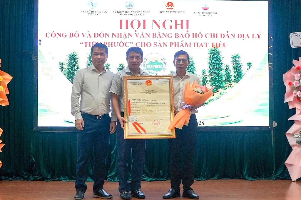 Đà Nẵng đón nhận bảo hộ chỉ dẫn địa lý tiêu 'Tiên Phước'