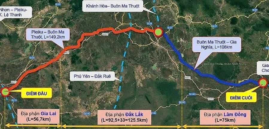 Thống nhất đề xuất đầu tư Dự án tuyến cao tốc nối 3 tỉnh Tây Nguyên — Bộ Xây dựng