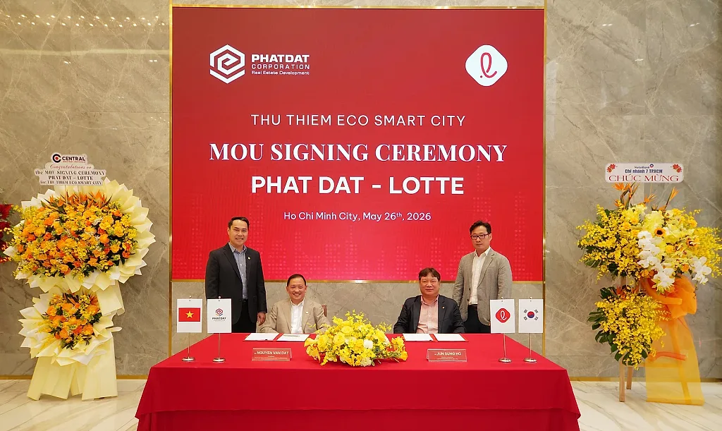 Phát Đạt và Lotte ký MoU hợp tác tại dự án Thu Thiem Eco Smart City