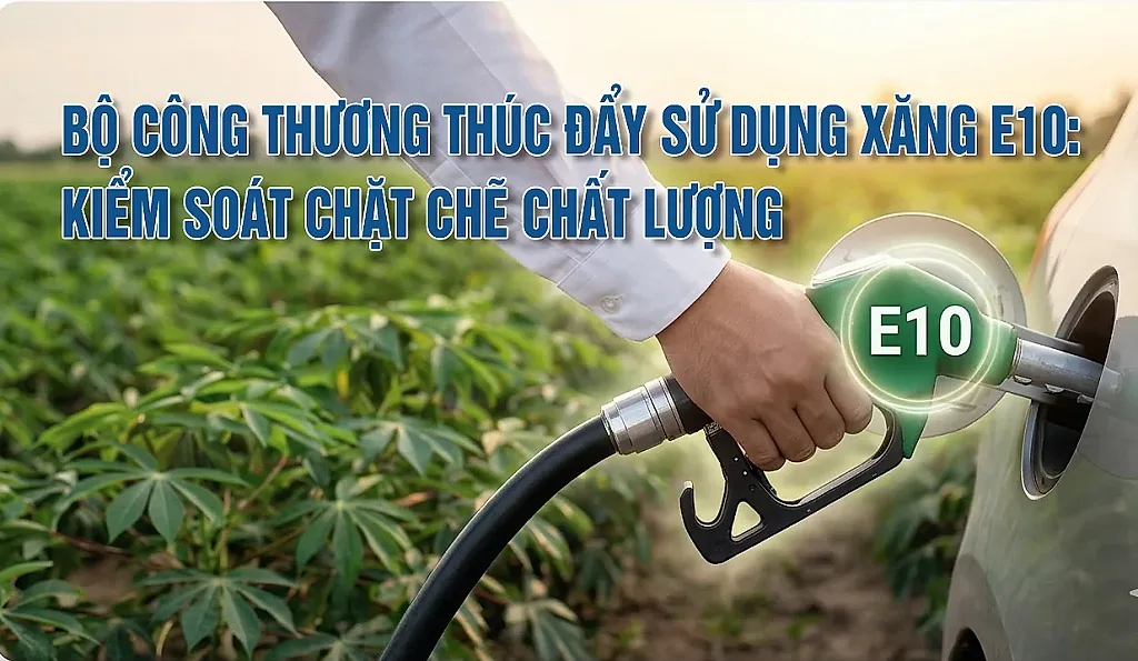 Infographic | Bộ Công Thương thúc đẩy sử dụng xăng E10