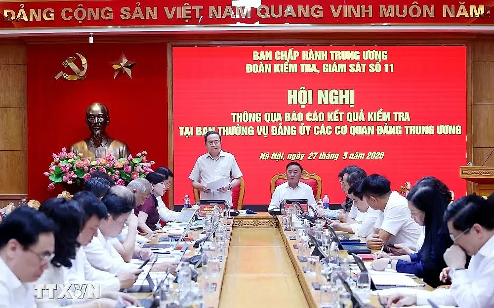 Hội nghị thông qua dự thảo Báo cáo kết quả kiểm tra tại Ban Thường vụ Đảng ủy các cơ quan Đảng Trung ương