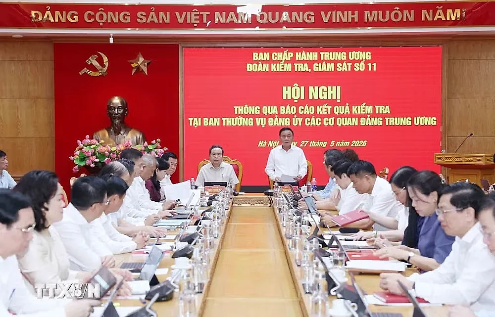 Hội nghị thông qua dự thảo Báo cáo kết quả kiểm tra tại Ban Thường vụ Đảng ủy các cơ quan Đảng Trung ương- Ảnh 3.