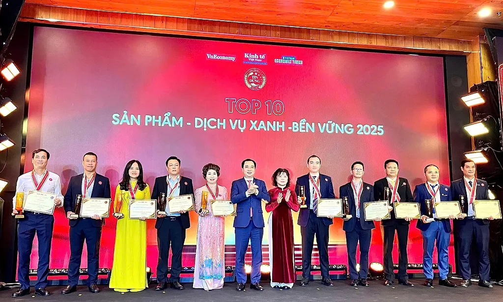 Gạo Hapro ST25 đạt TOP10 Sản phẩm - Dịch vụ xanh - bền vững 2025